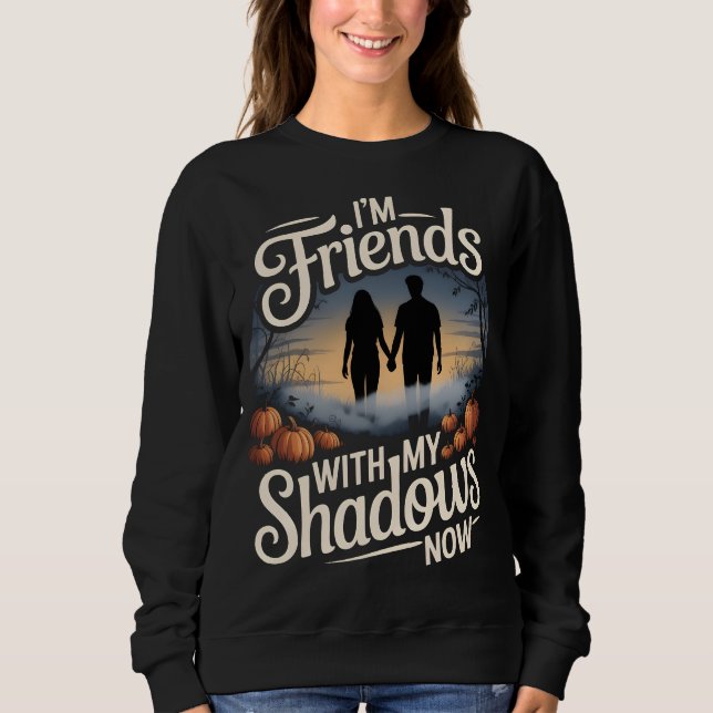 Sweatshirt Tee Patch Citrouille Amis de Mes Ombres (Devant)