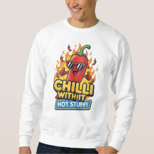 Sweatshirt Tee-shirt au poivre épicé – Dessin animé “Chilli W
