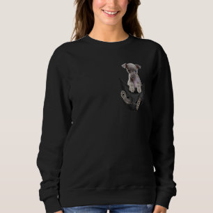 Sweatshirt Tee-shirt Chien Lévrier Italien Dans Votre Pochett