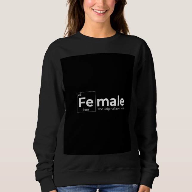 Sweatshirt Tee-shirt citation de force féminine (Devant)