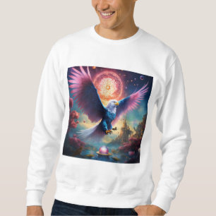 Sweatshirt Tee - shirt Majestic Soar Crystal Eagle Spirit