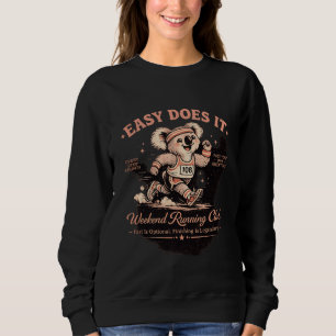 Sweatshirt Tee-shirt Rétro Koala du Club de Course du Weekend