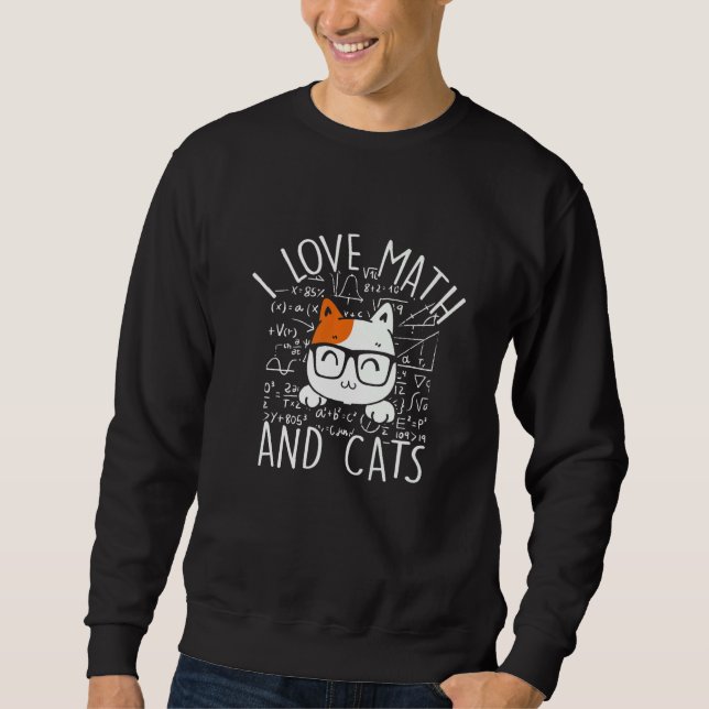 Sweatshirt Tee - shirts De Maths Drôle J'Aime Les Maths Et Le (Devant)