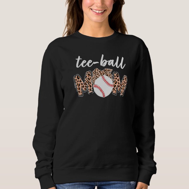 Sweatshirt Teeball Maman Leopard Teeball Maman Fête des Mères (Devant)