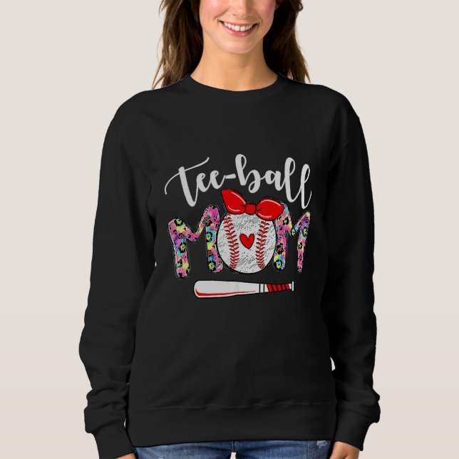 Sweatshirt Teeball Maman's Day Ball Maman mignonne Trendy Leo (Devant)