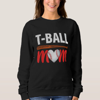 Sweatshirt Teeball Sports Ball Maman Fête des mères