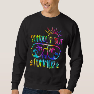Sweatshirt Teinture Lien Dernier Jour De L'école École Fermée
