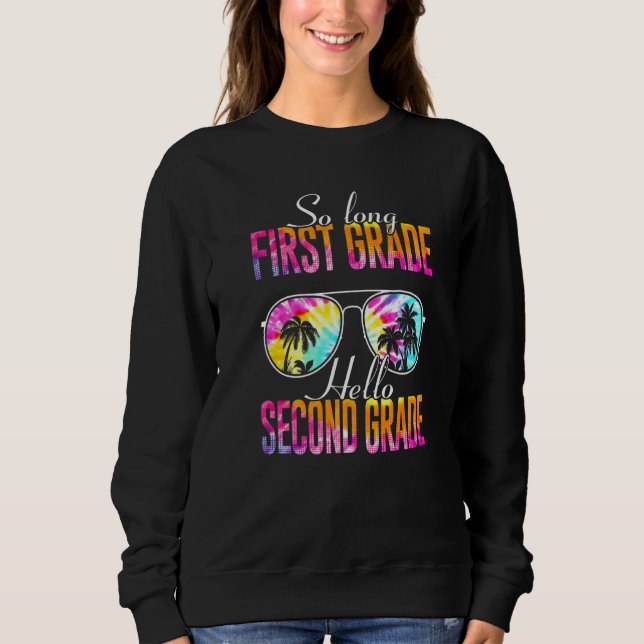 Sweatshirt Teinture Tie Dye So Long Première Année Bonjour Th (Devant)
