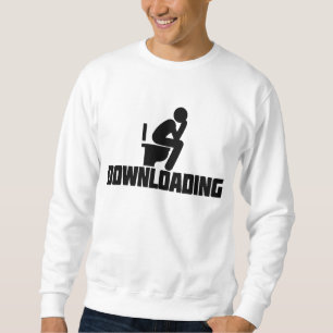 Sweatshirt Téléchargement - Drôle Toilette Pooping