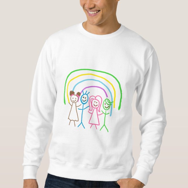 Sweatshirt Télécharger des enfants Dessiner Transformer des e (Devant)