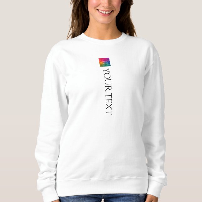 Sweatshirt Télécharger Image Ou Logo Femmes Moderne Élégant B (Devant)