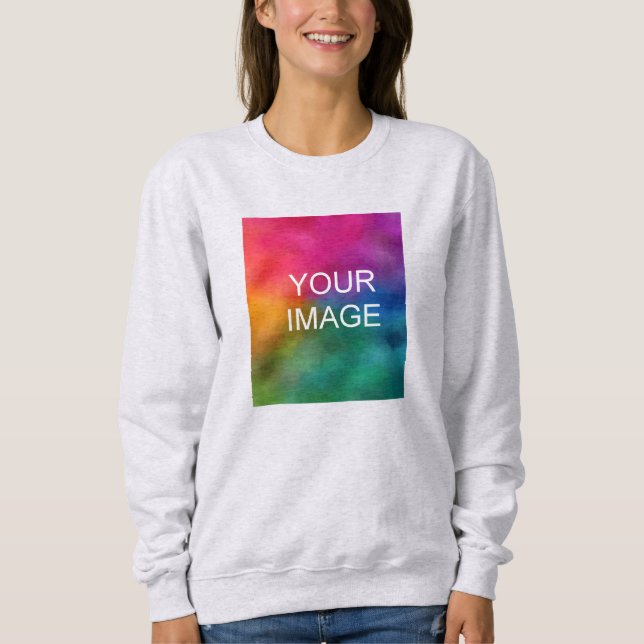 Sweatshirt Téléchargez votre propre photo à Unisex pour les f (Devant)