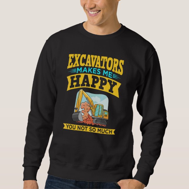 Sweatshirt Télécommande de pelleteuse pour opérateur de machi (Devant)