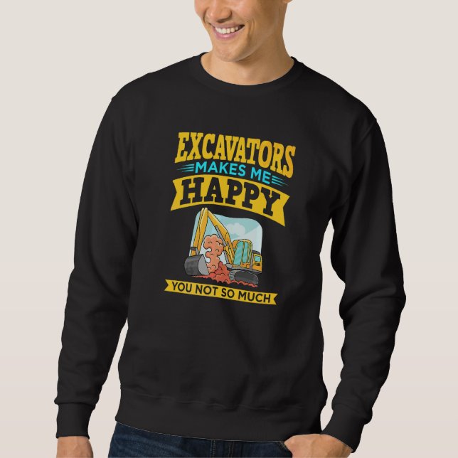 Sweatshirt Télécommande de pelleteuse pour opérateur de machi (Devant)