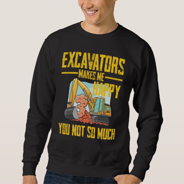 Sweatshirt Télécommande de pelleteuse pour opérateur de machi (Devant)