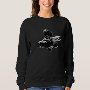 Sweatshirt Télescope Papillon Poisson rouge Black Moor Fancy