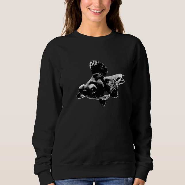 Sweatshirt Télescope Papillon Poisson rouge Black Moor Fancy  (Devant)