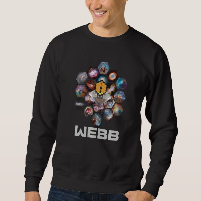 Sweatshirt Télescope spatial WEBB dans les nébuleuses DÉPLIAG (Devant)
