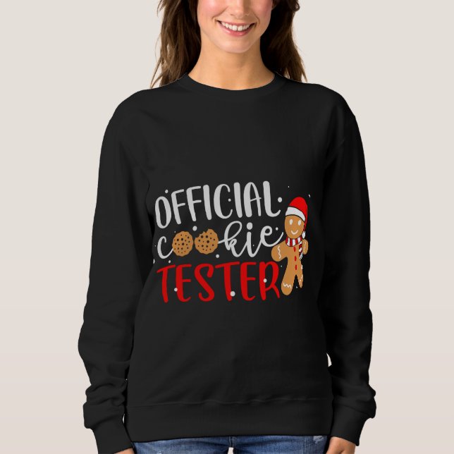 Sweatshirt Témoin officiel Tester Gingerbread Homme Noël P (Devant)