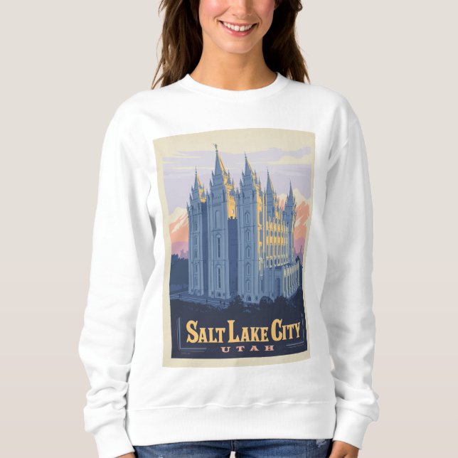 Sweatshirt Temple de Salt Lake | Salt Lake City, Utah (Devant)