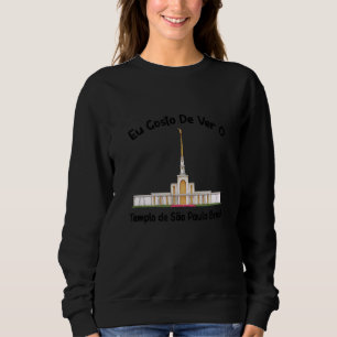 Sweatshirt Templo De São Paulo Brasil Eu Gosto De Ver Portugu