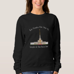 Sweatshirt Templo De São Paulo Brasil Eu Gosto De Ver Portugu
