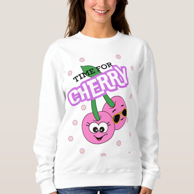 SWEATSHIRT TEMPS POUR CHERRY (Devant)