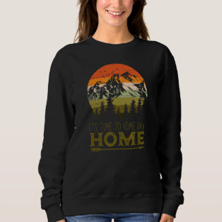 Sweatshirt Temps Vintage Pour Revenir À La Maison Randonnée M