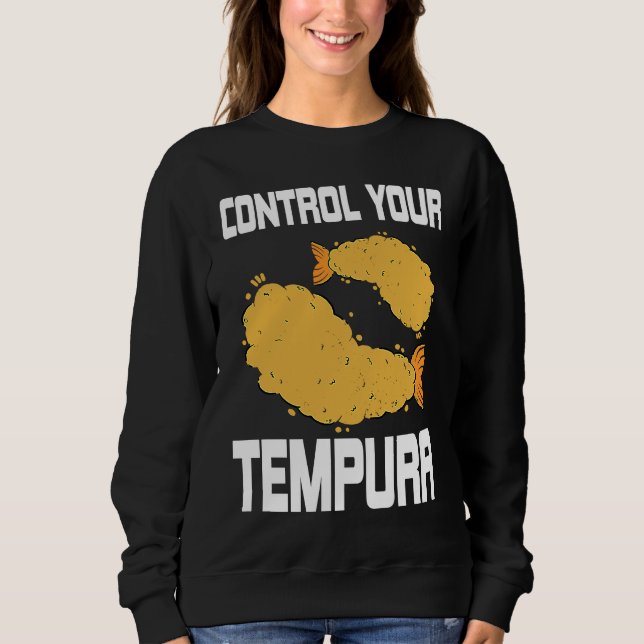 Sweatshirt Tempura Pun Costume Shrimp And Seafood (Devant)