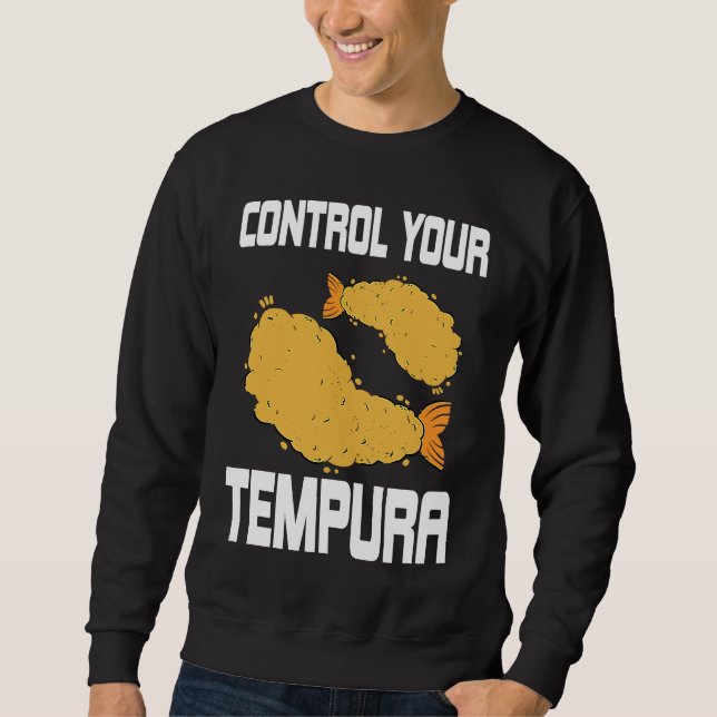 Sweatshirt Tempura Pun Costume Shrimp And Seafood (Devant)