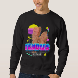 Sweatshirt Tendies Vaporwave 80's Chicken Tenders Japonais Ka