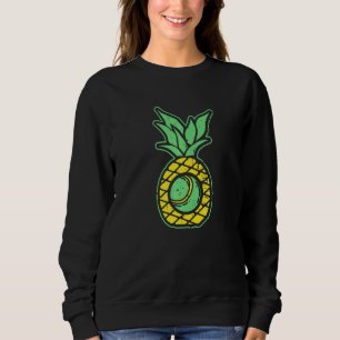Sweatshirt Tennis Ball Design Racquet Ananas