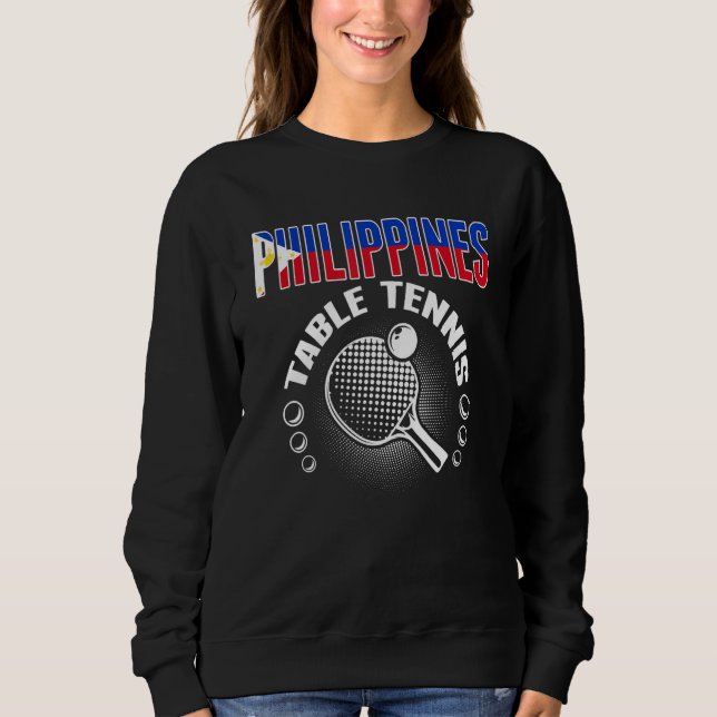 Sweatshirt Tennis de table Philippines   Soutenir le ping phi (Devant)