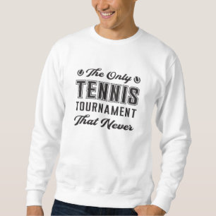 Sweatshirt Tennis Match Joueur raquette court drôle Idée cade