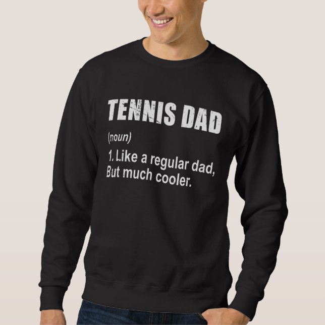 Sweatshirt Tennis Papa Comme Papa Mais Beaucoup De Glacière D (Devant)