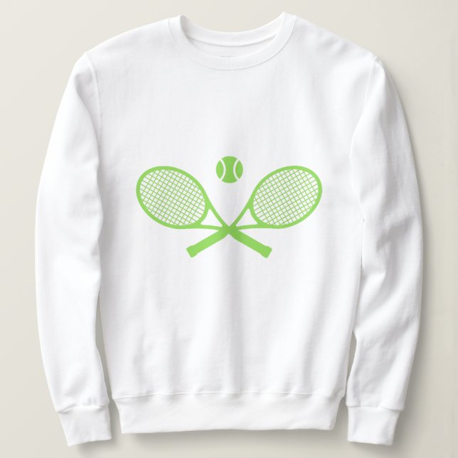 Sweatshirt Tennis vert (Design devant)