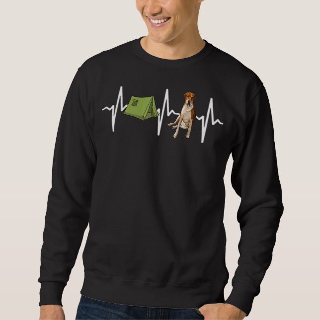 Sweatshirt Tent Camping Français Foxhound Heartbeat Chig (Devant)