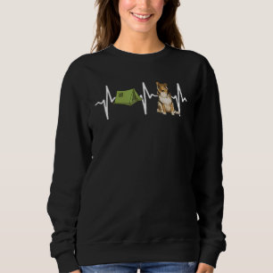 Sweatshirt Tente Camping Collie Heartbeat Chien