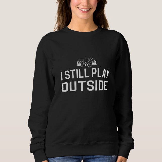 Sweatshirt Tente de feu de camp de camping (Devant)