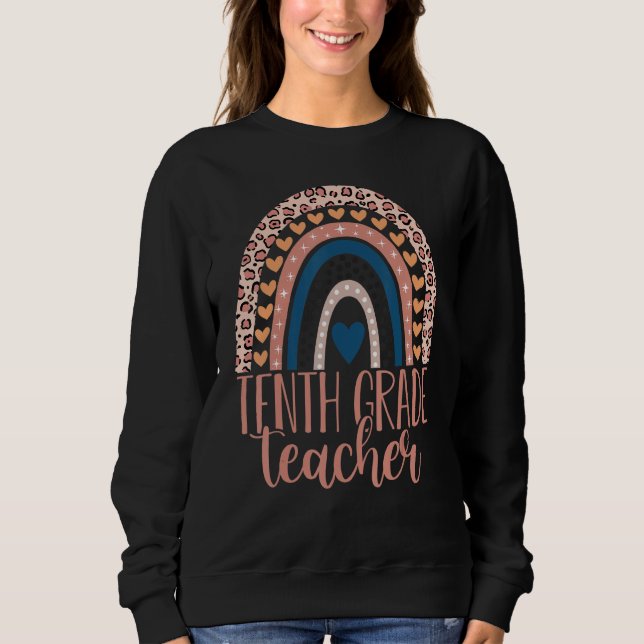 Sweatshirt Tenth Grade Teacher 10th Grade Teacher Back To Sch (Devant)