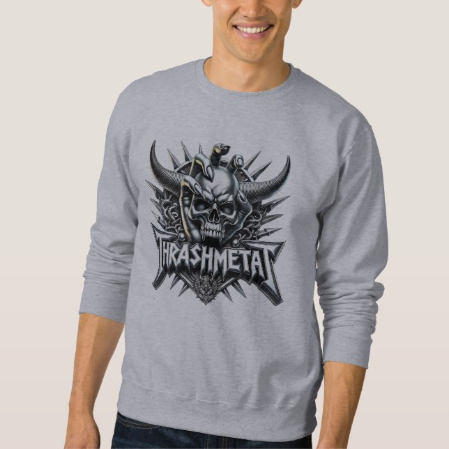 Sweatshirt Tenue de trash metal pour événements (Devant)