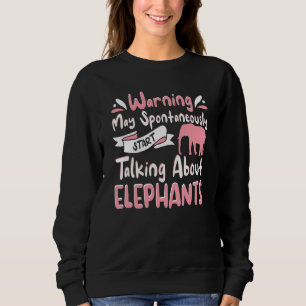 Sweatshirt Tenue Eléphante Pour Eléphant Vêtements Femmes Fil