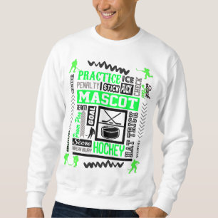 Sweatshirt Terminologie de hockey sur gazon en vert