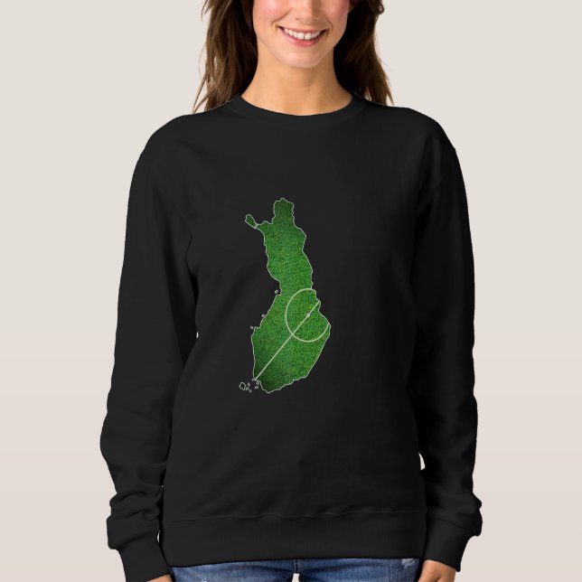 Sweatshirt Terrain de football de Finlande (Devant)