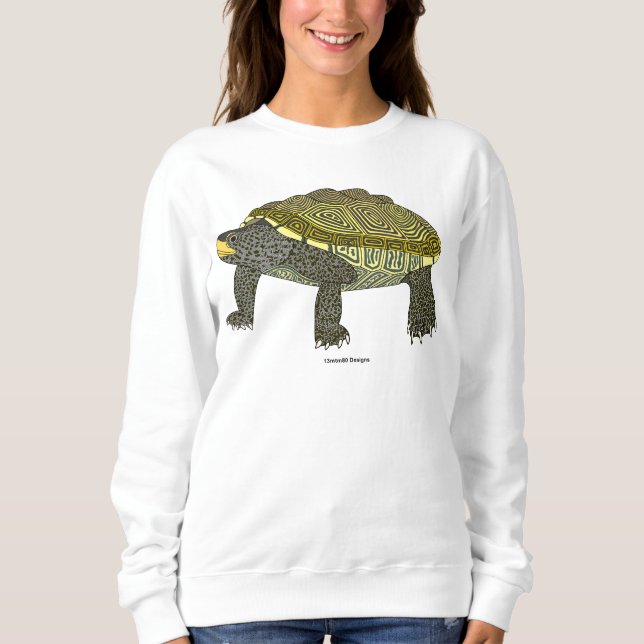 Sweatshirt Terrapin (blanc) - Sweat-shirt pour femme (Devant)