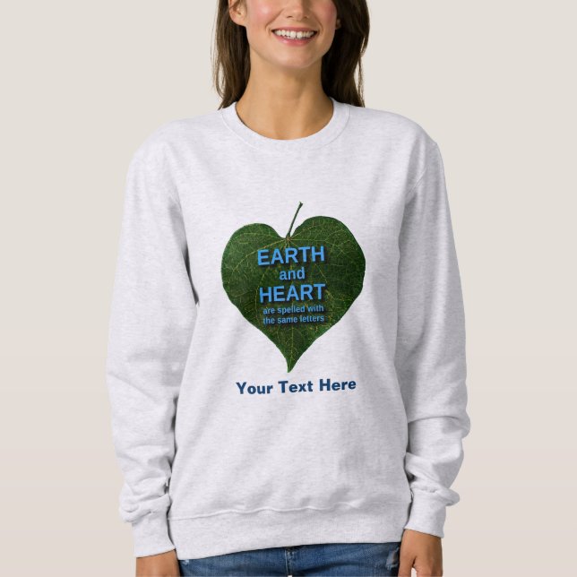 Sweatshirt Terre - Anagram du coeur (Devant)