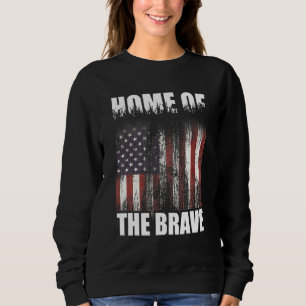 Sweatshirt Terre De La Maison Libre Du Brave 4 juillet Ame