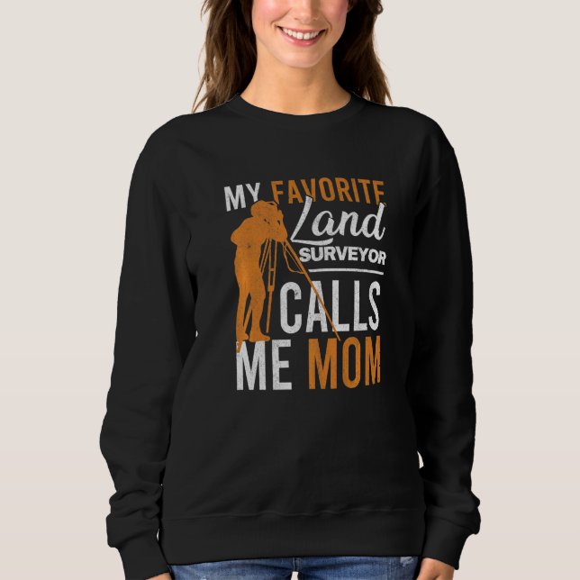 Sweatshirt Terre Tripode Surveillez Mère Ingénieur Maman De T (Devant)