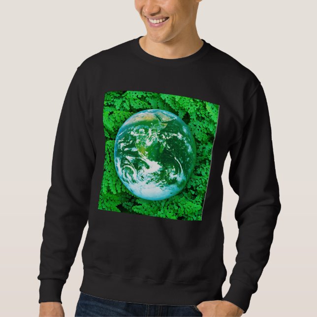 Sweatshirt Terre verte - conscience écologique (Devant)