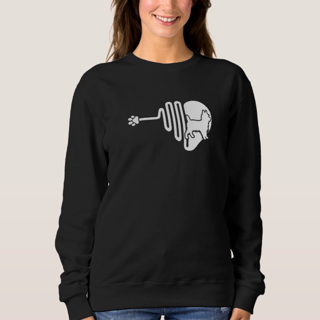 Sweatshirt Térrier Australien Patte De Chien Battement De Coe (Devant)